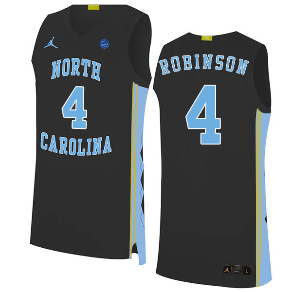 2020 Men #4 Brandon Robinson North Carolina Tar Heels College Basketball Jerseys Sale-Black - Click Image to Close